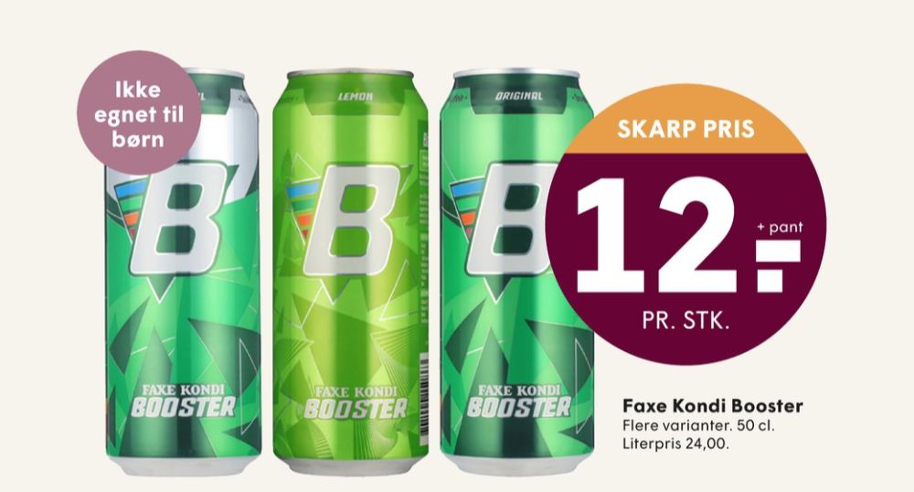 Faxe Kondi Booster Zero, Energidrik