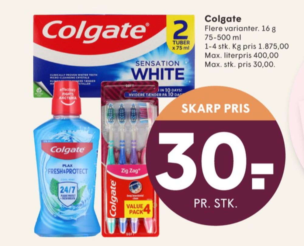 Colgate, Tandpasta