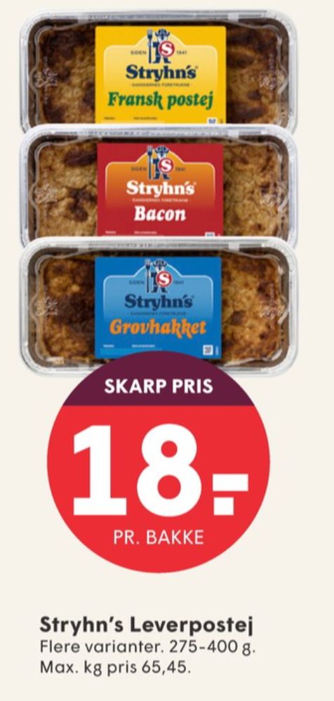 Stryhns Fransk Postej, Leverpostej