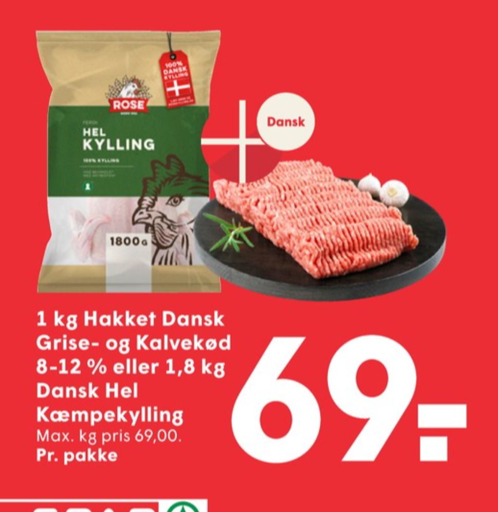 Hakket grisekød 8-12%
