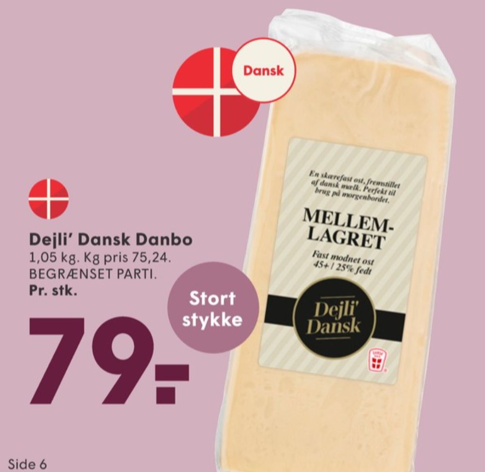 Dejli Dansk, Skæreost Mellemlagret
