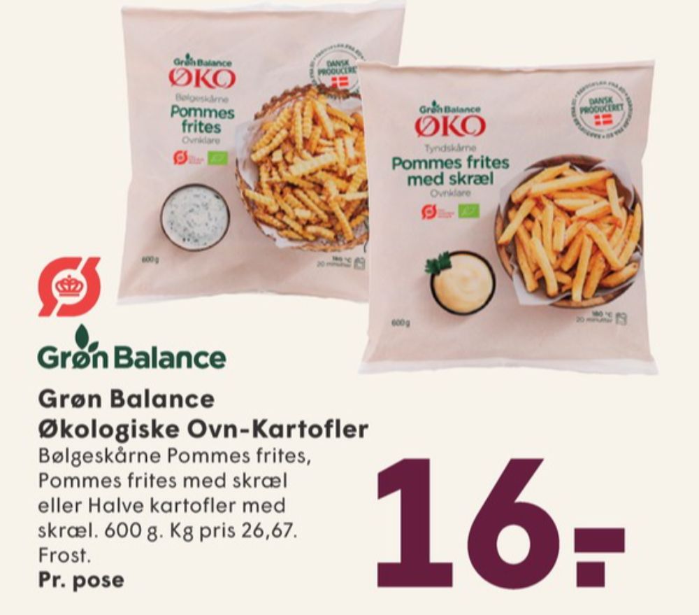 Grøn Balance, Halve kartofler med skræl