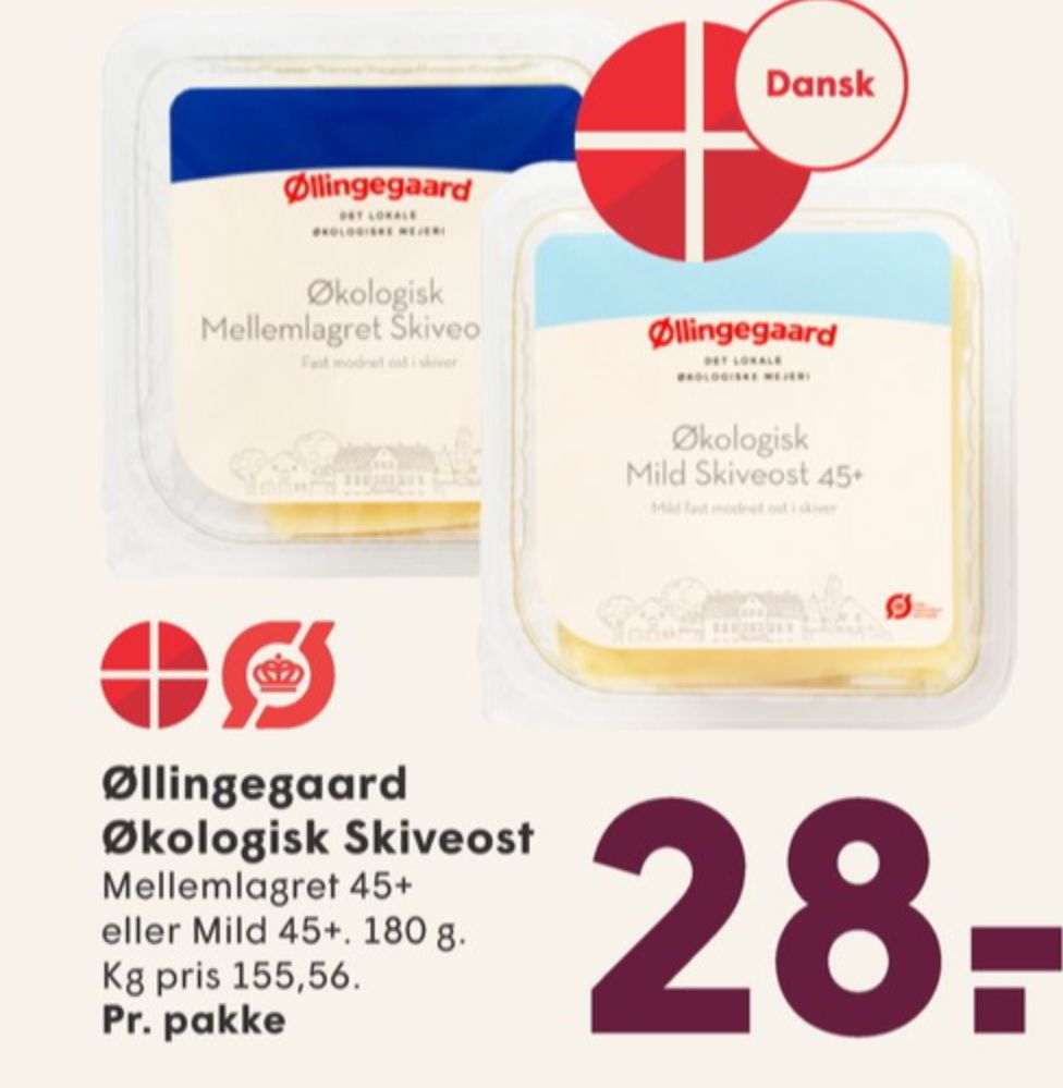 Øllingegaard, Skiveost Mild