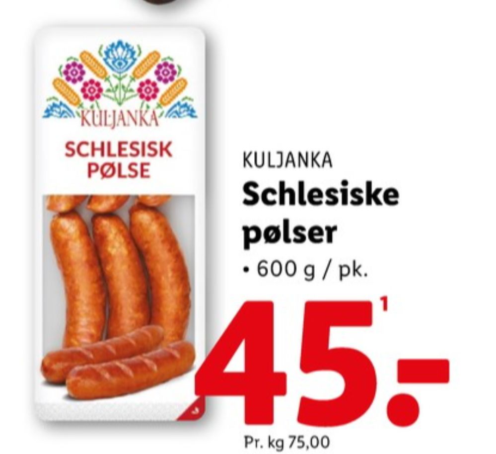 Kuljanka, Schlesiske pølser