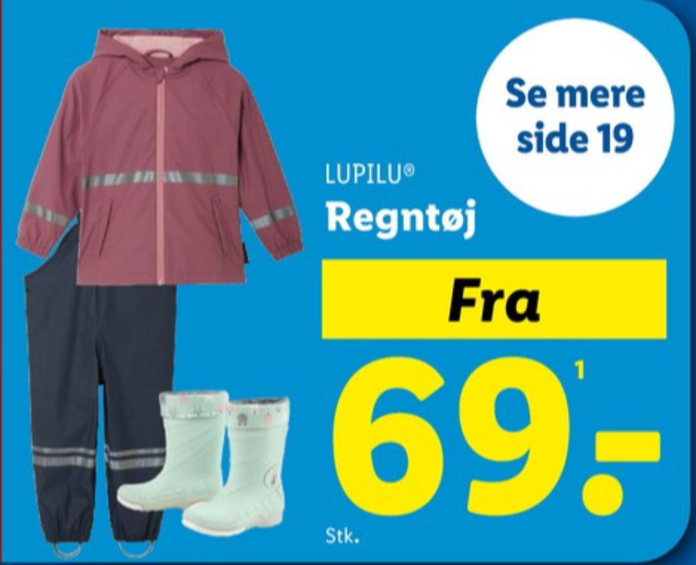 Lupilu, Regnbukser