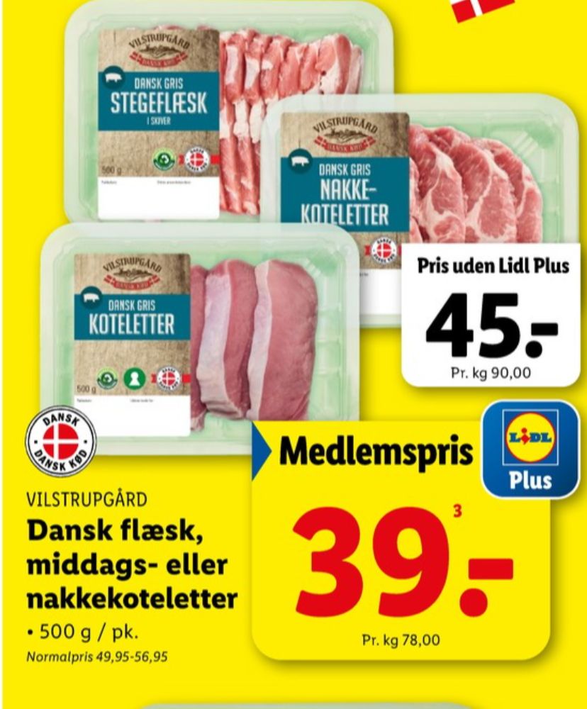 Vilstrupgård, Flæsk i skiver