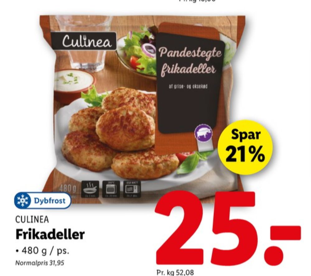 Culinea, Frikadeller