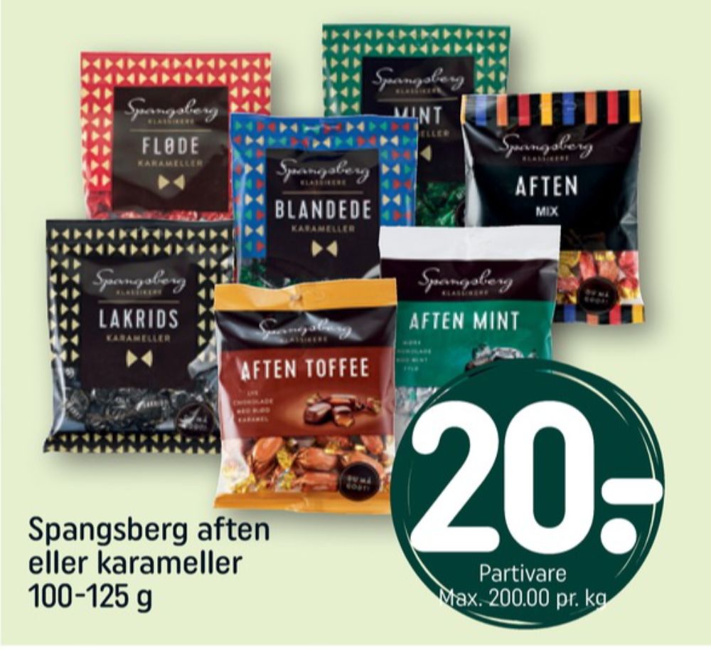 Spangsberg Aften Mint, Dessertchokolade