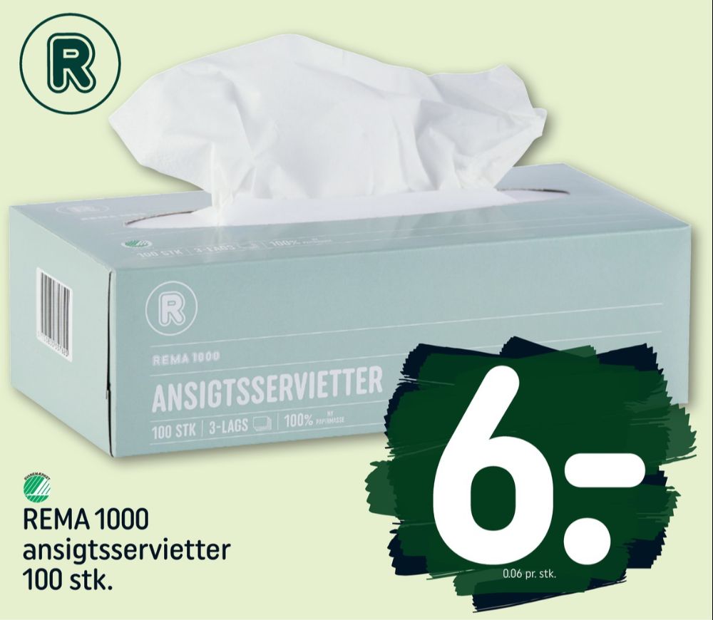 Rema 1000, Renseservietter
