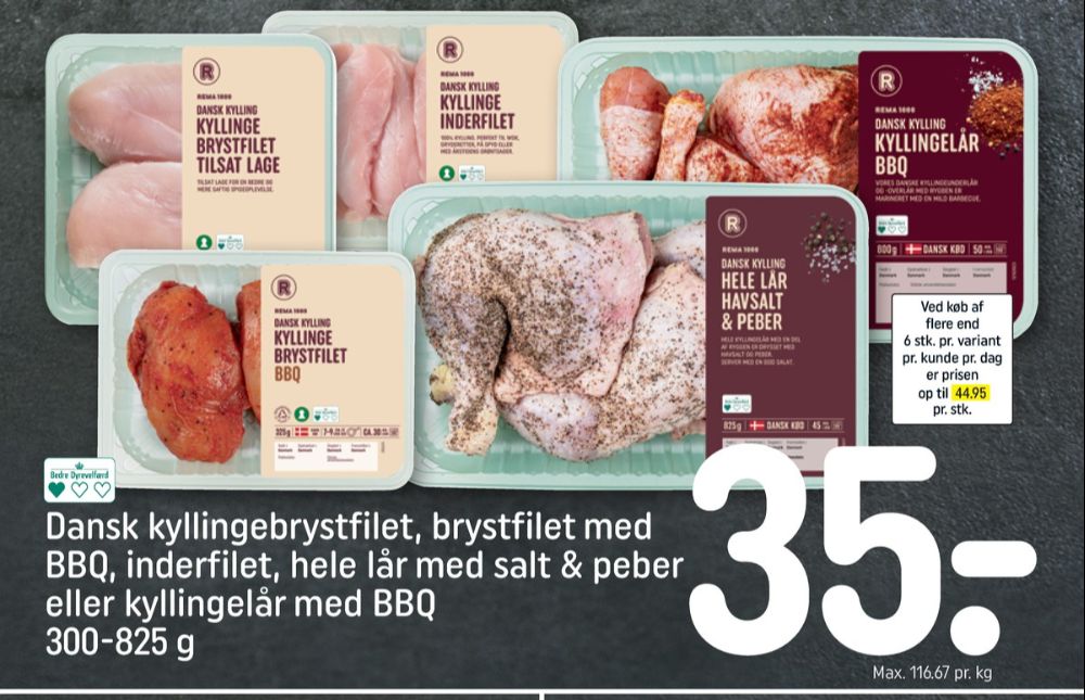 Rema 1000, Kyllingelår