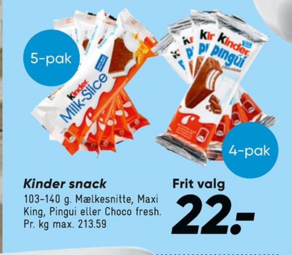 Kinder MilkSlice, Cool Snacks