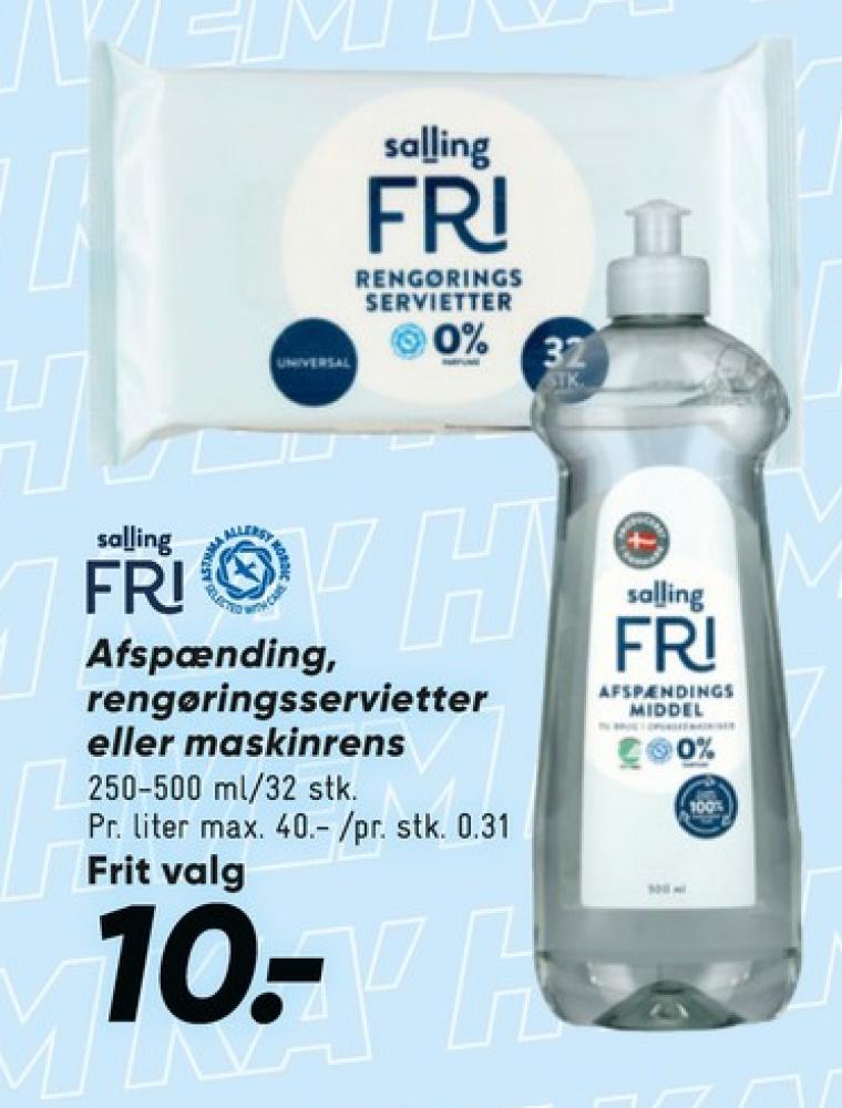 Salling Fri, Afspændingsmiddel