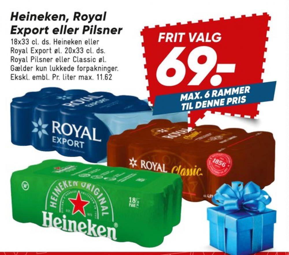 Royal Pilsner, Øl 20 pk.