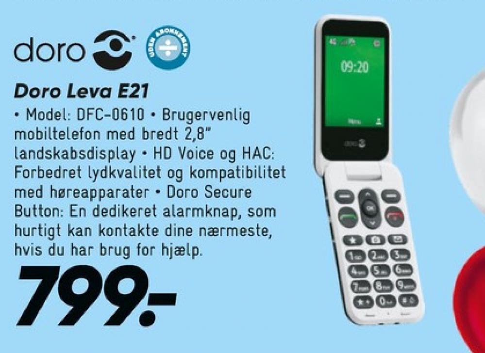 Doro Leva E21, Mobiltelefon