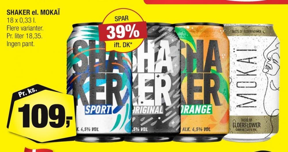 Shaker, Sport RTD 18 pk.