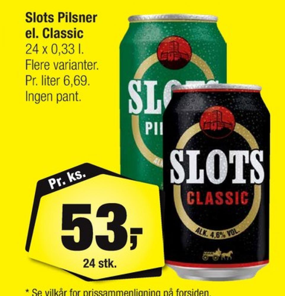 Slots Classic, Øl 24 pk.