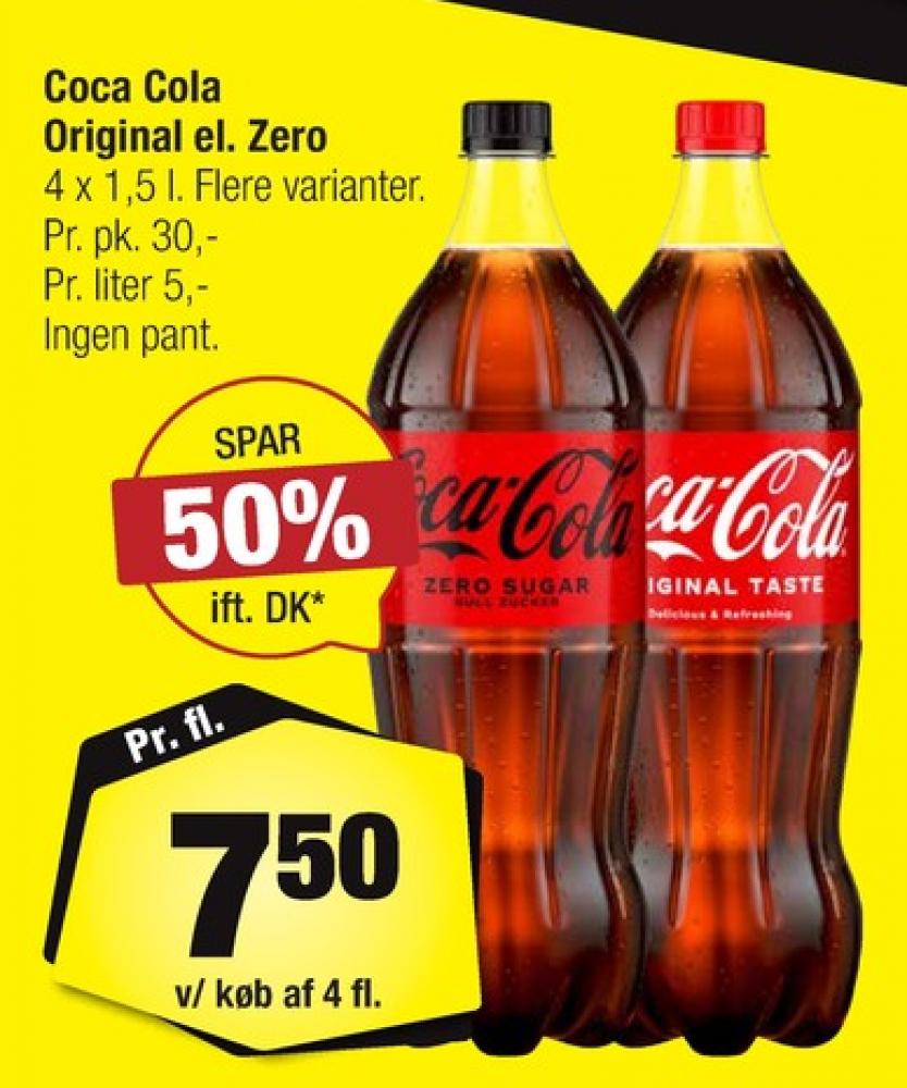 Coca Cola Zero, Cola 4 pk.