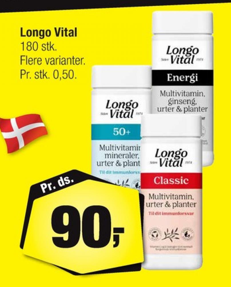 Longo Vital, Vitaminer