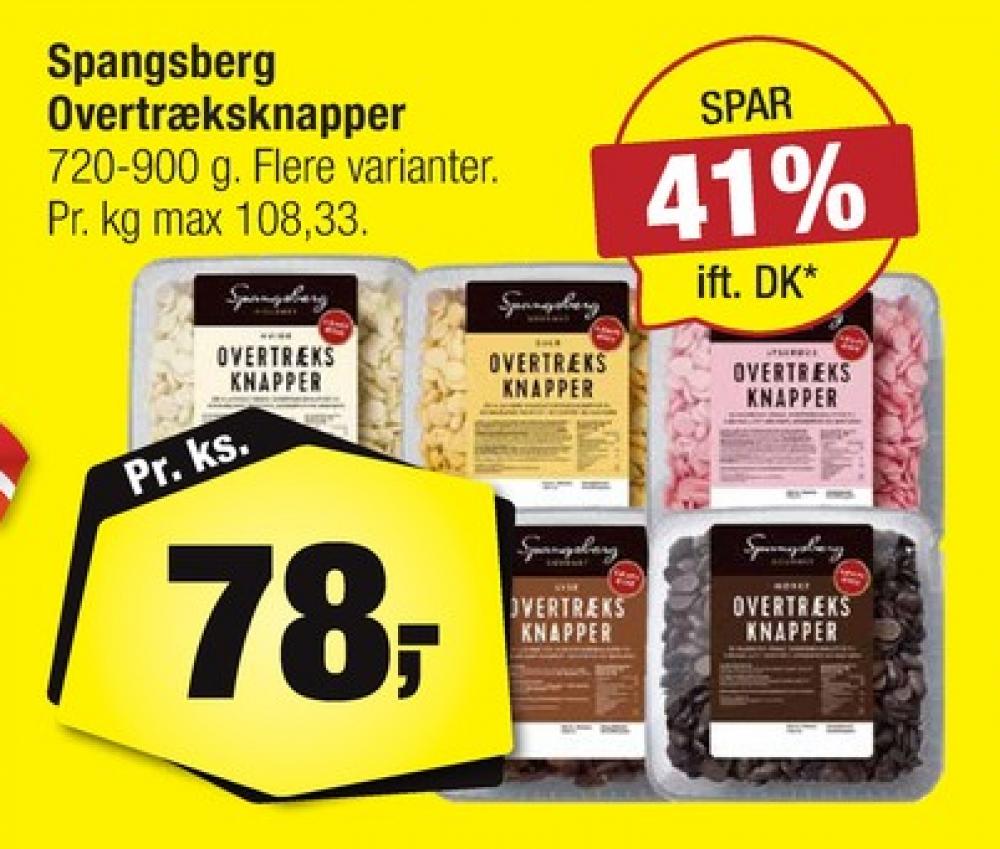 Spangsberg, Overtræksknapper Hvide