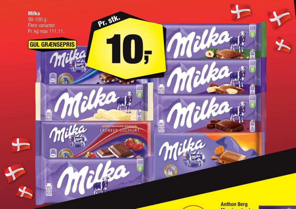Milka, Chokoladeplade Hvid Chokolade