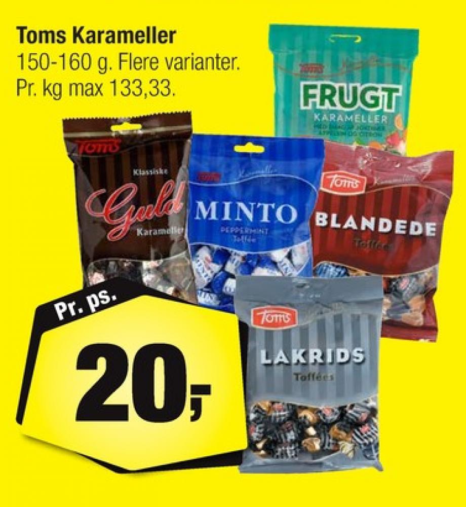 Toms Lakrids, Karameller