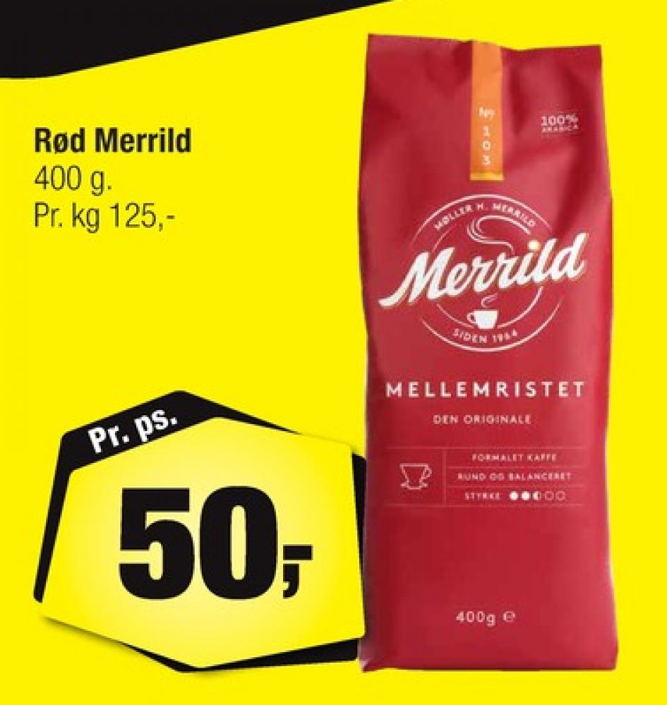 Merrild Mellemristet, Kaffe Formalet