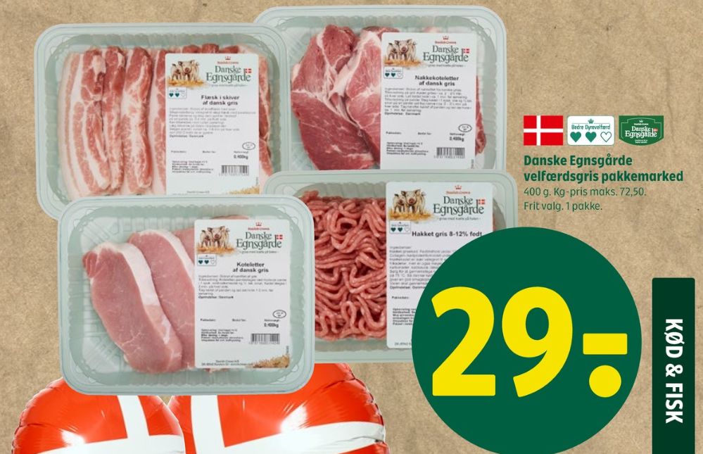 Danish Crown Danske Egnsgårde, Hakket grisekød 8-12%