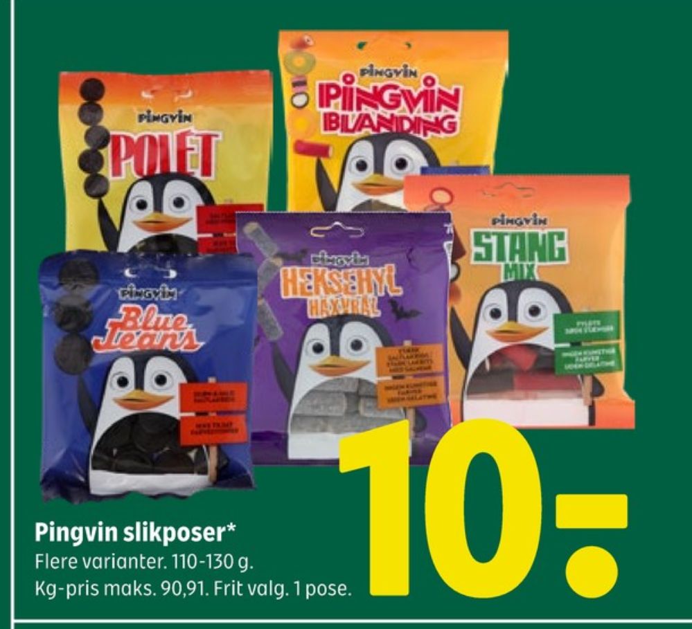 Toms Pingvin Blanding, Slikposer