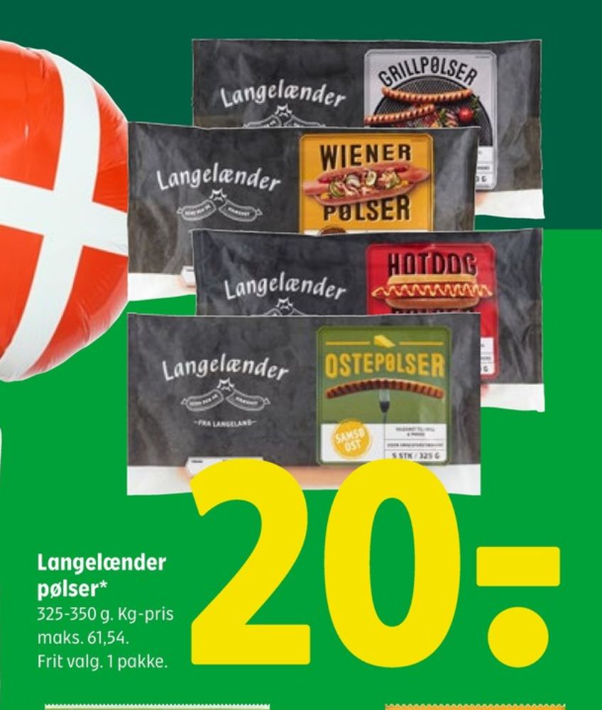 Langelænder, Hotdogpølser
