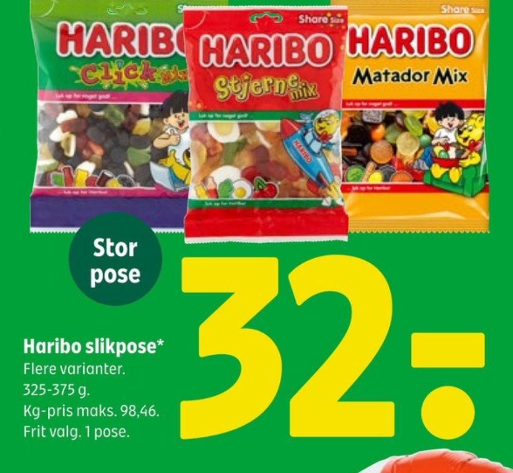 Haribo Stjernemix, Slikposer