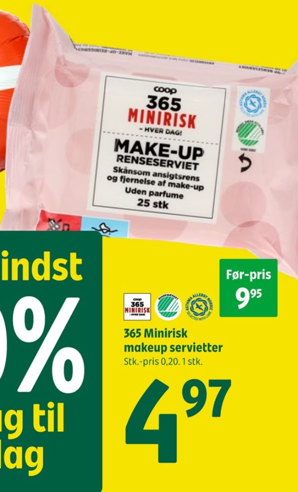 Coop 365 Minirisk, Renseservietter