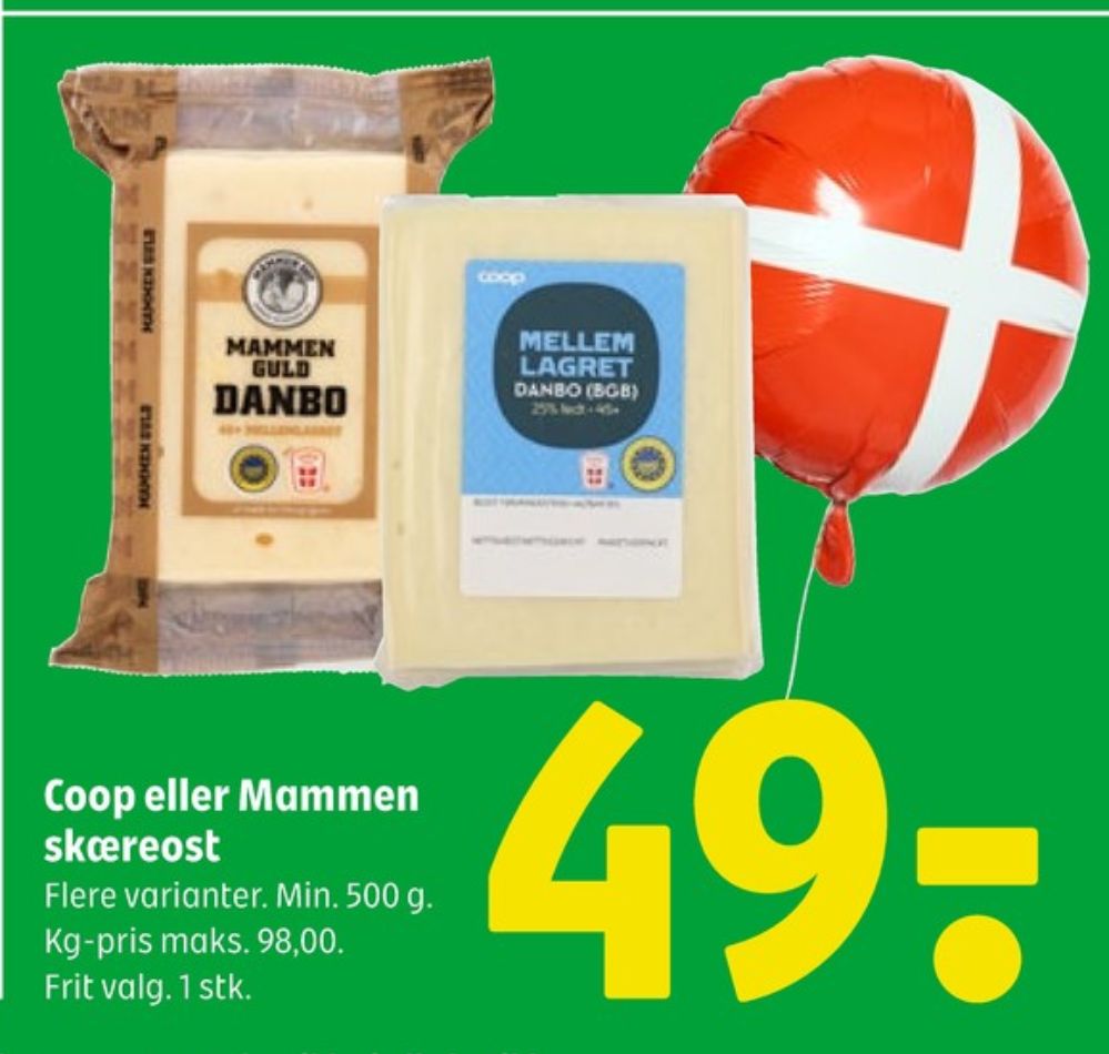 Mammen, Skæreost Danbo Mellemlagret