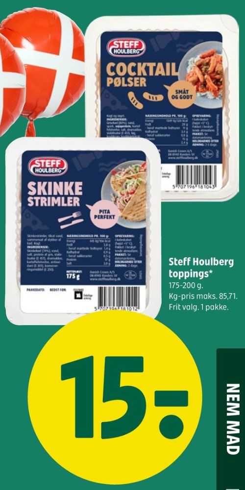 Steff Houlberg, Cocktailpølser