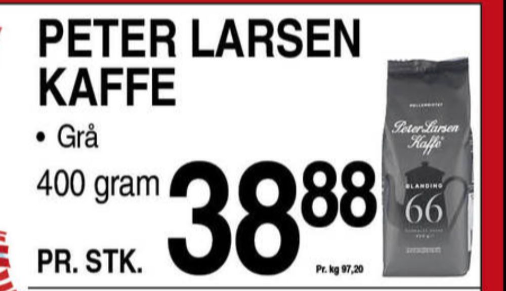 Peter Larsen Blanding 66, Kaffe Formalet