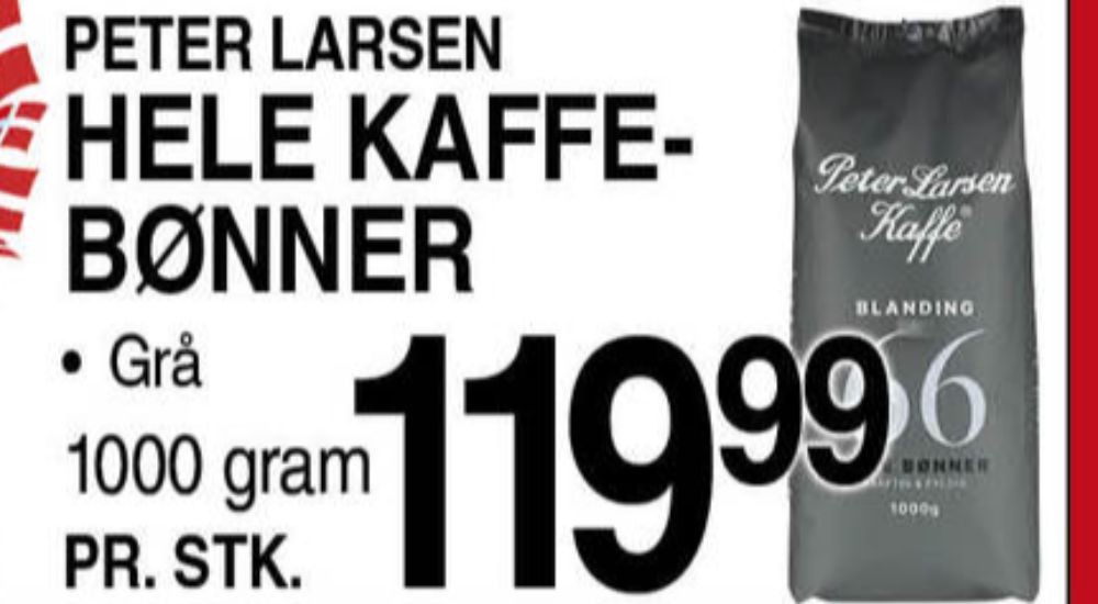 Peter Larsen Blanding 66, Kaffebønner