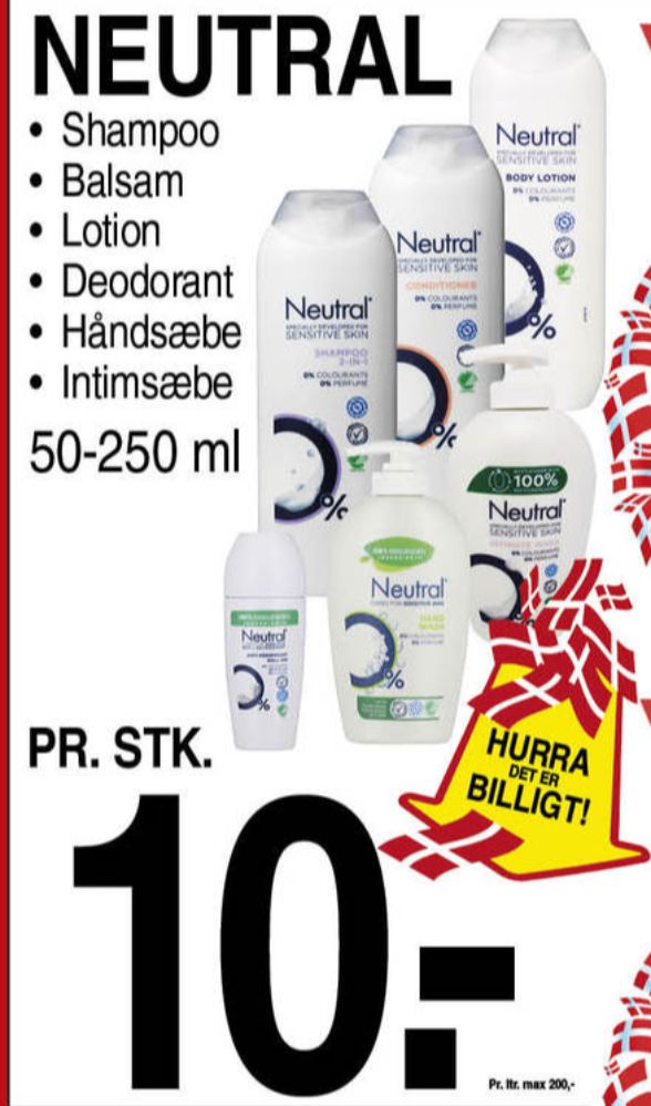 Neutral, Flydende sæbe