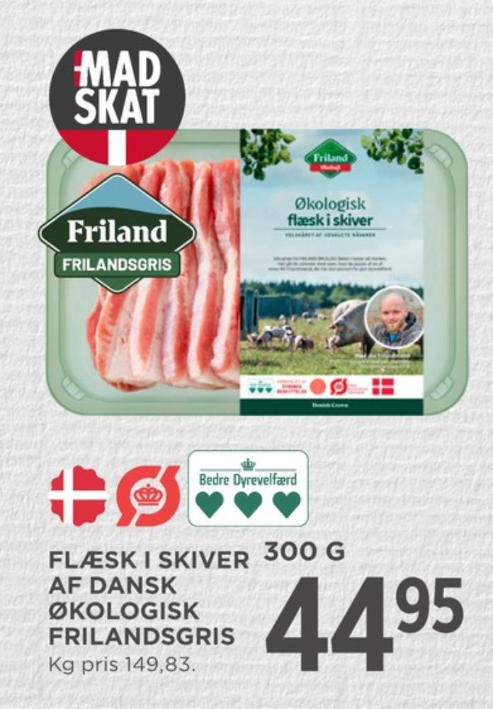 FRILAND Frilandsgris, Flæsk i skiver