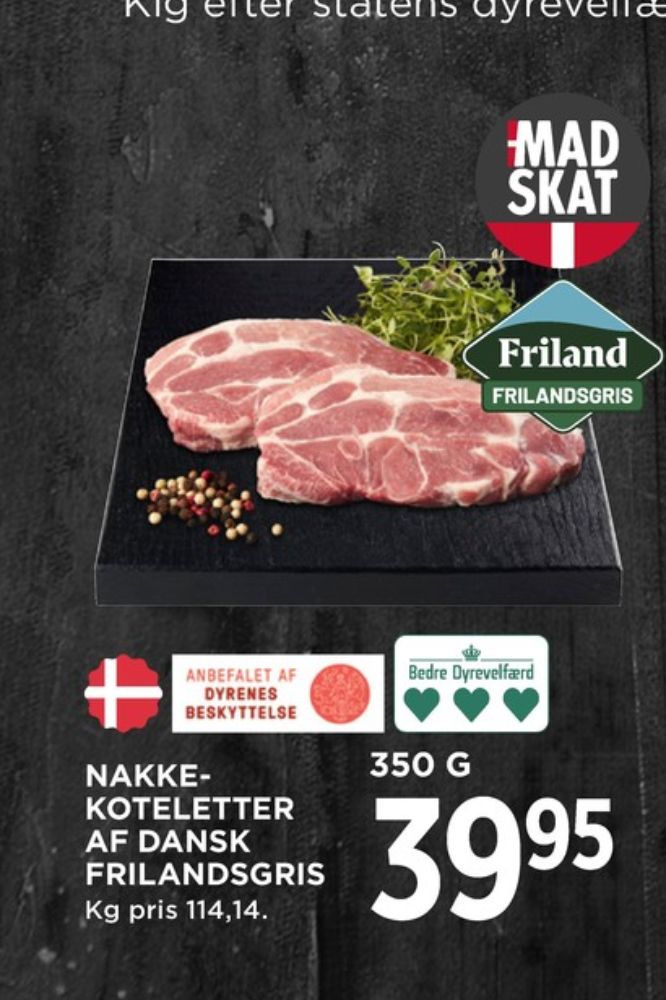 FRILAND Frilandsgris, Nakkekoteletter