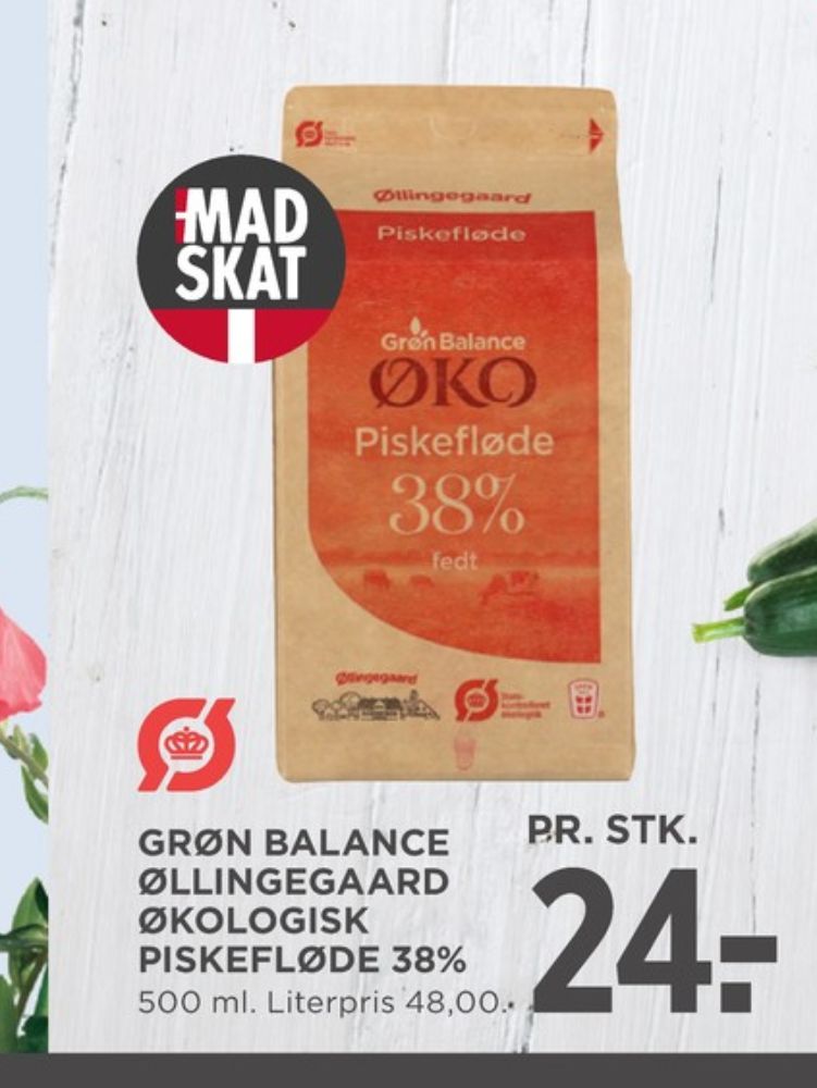 Grøn Balance Øllingegaard, Piskefløde 38%