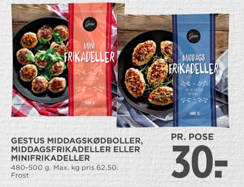 Gestus, Middagskødboller