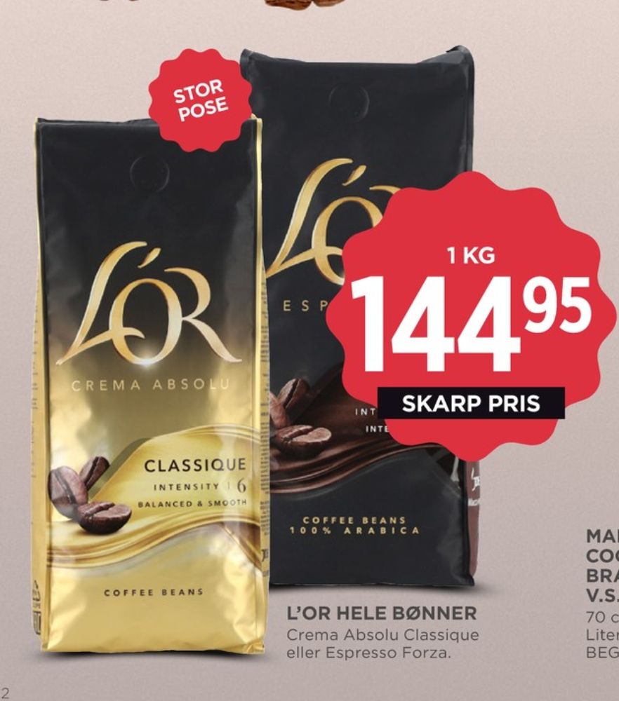 LOR Espresso Forza, Kaffebønner