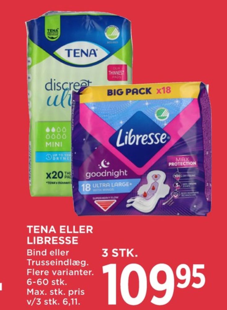 Libresse, Trusseindlæg