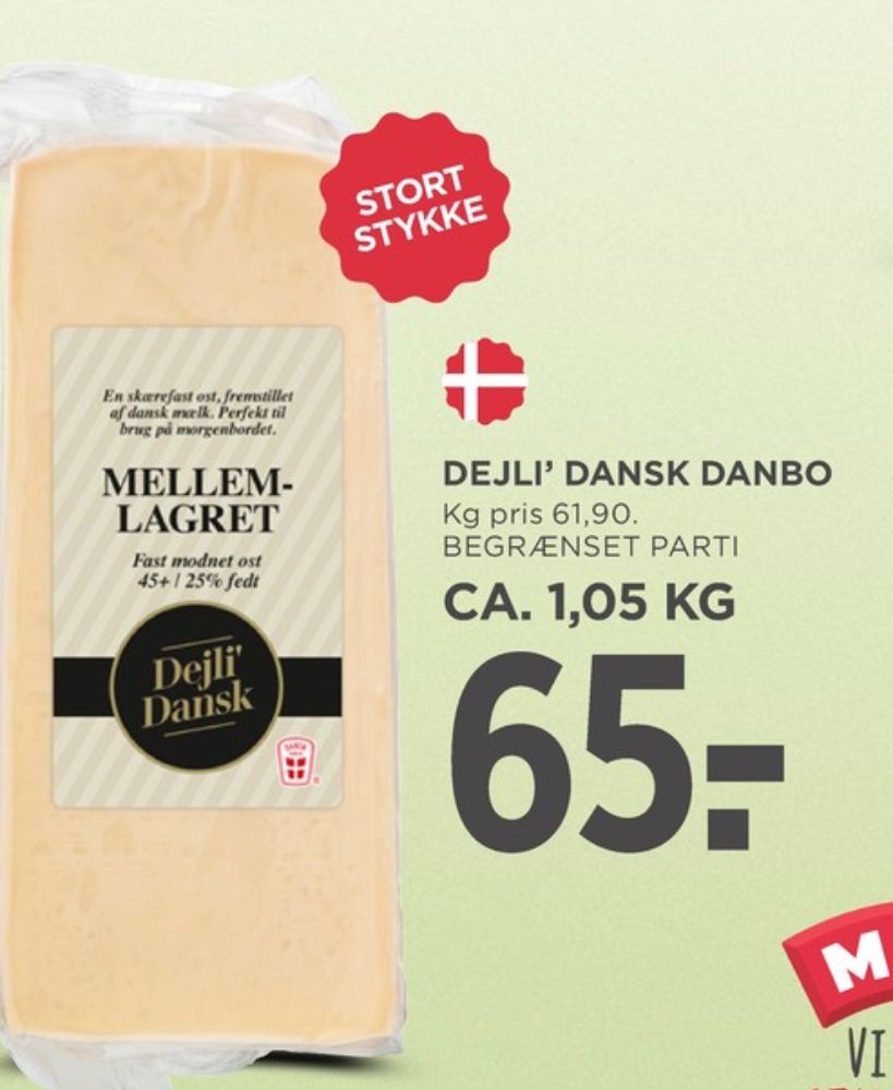 Dejli Dansk, Skæreost Mellemlagret
