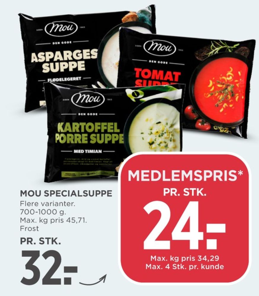Mou, Aspargessuppe