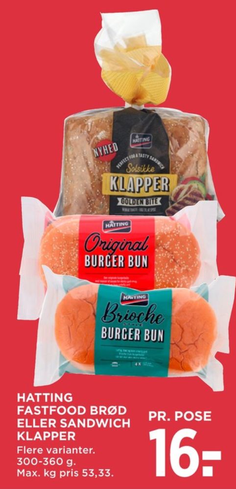Hatting, Burger Bun Brioche