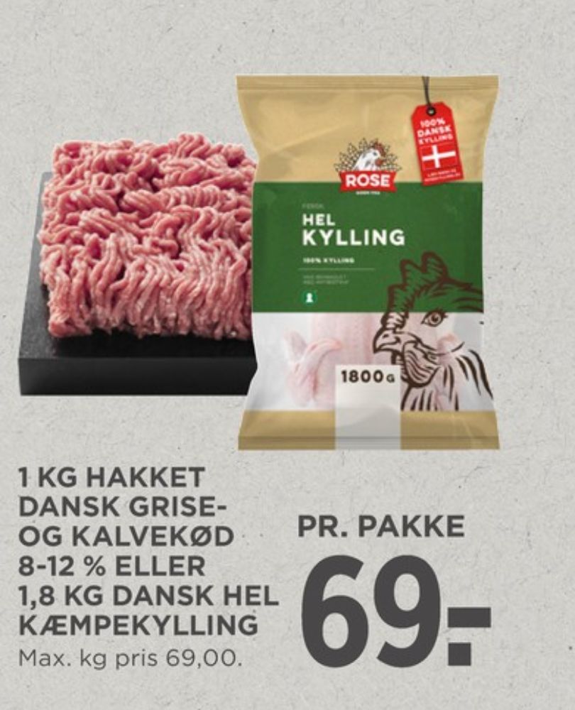 Hakket grisekød 8-12%