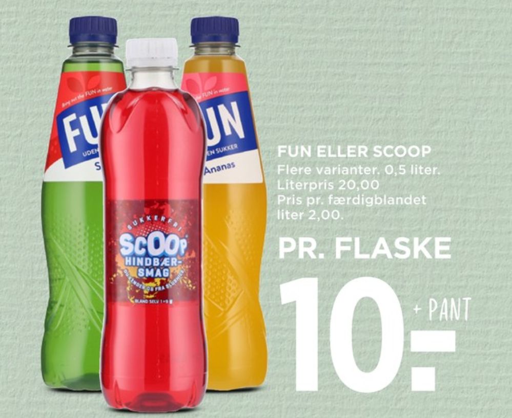 Fun Light, Jordbær & Appelsin Læskedrik