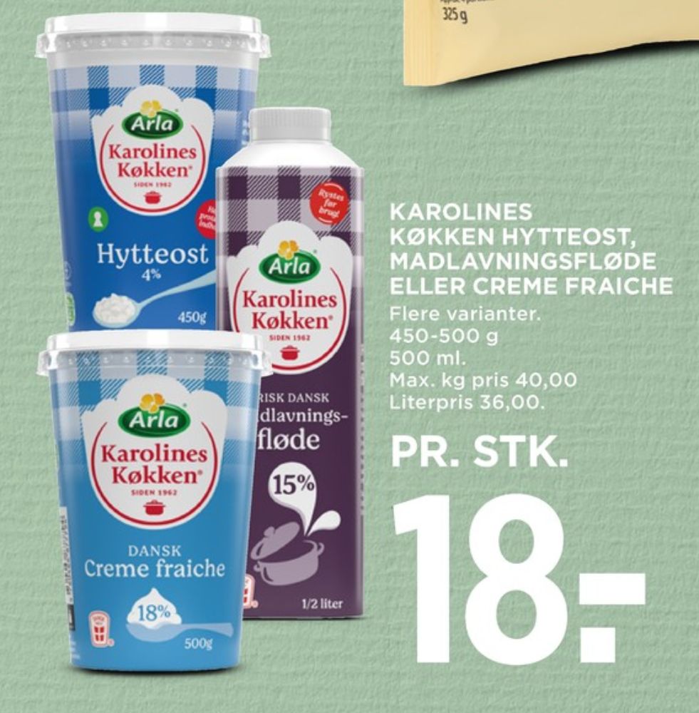 Karolines, Hytteost 0,4%