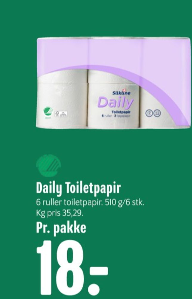 Silkline Daily, Toiletpapir