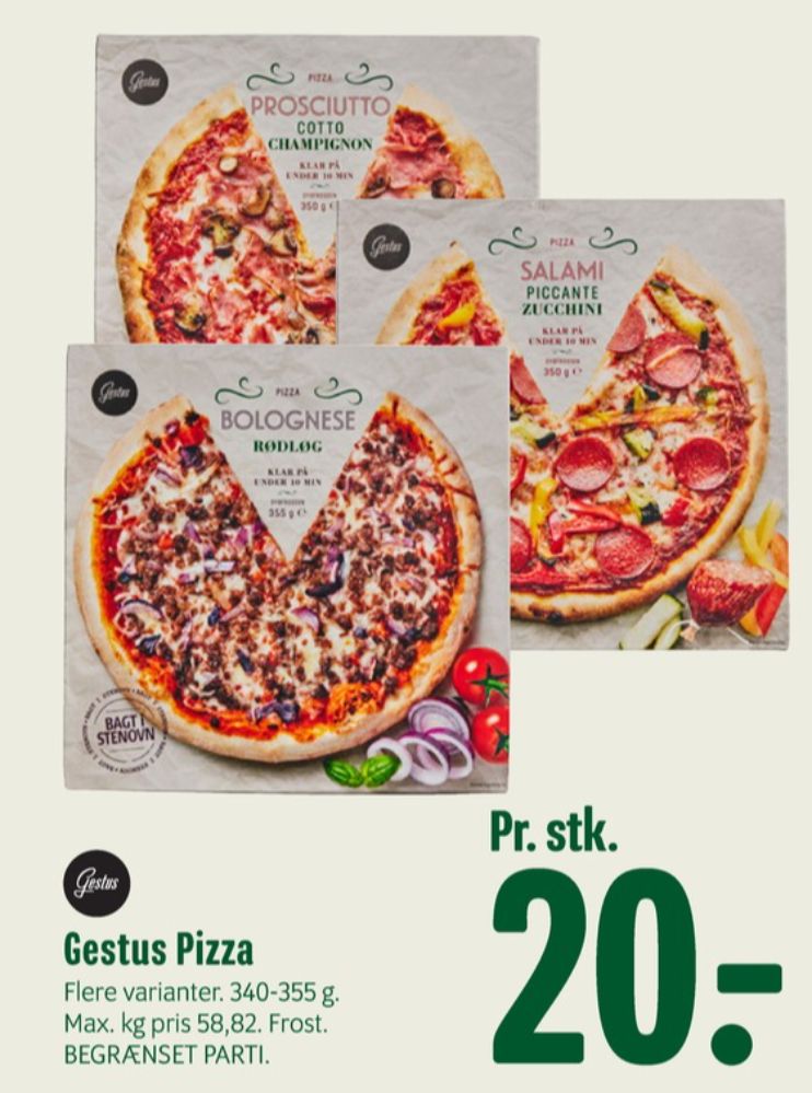Gestus, Bolognese Rødløg Pizza